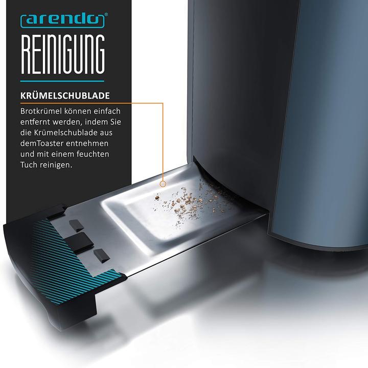 Produktbild Arendo Frukost Langschlitztoaster mit Displayanzeige