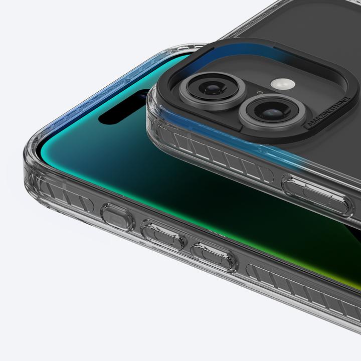 Produktbild Amazingthing Titan Pro Mag Case mit Magnetring für iPhone 16 Plus - Schwarz (Apple iPhone 16 Plus)