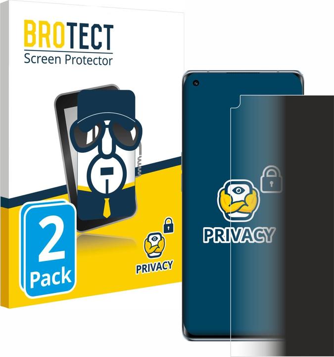 Produktbild BROTECT Sichtschutzfolie Anti-Spy Privacy Folie Blaulicht-Schutz (2 Stück, Oppo Reno 6 Pro 5G)
