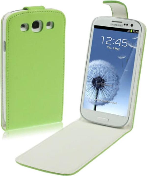 Produktbild König Design Handy Tasche Flip dünn für Samsung Galaxy S3 i9300 / i9305 / S3 NEO i9301 Grün (Samsung Galaxy S3 Neo, Samsung Galaxy S3)