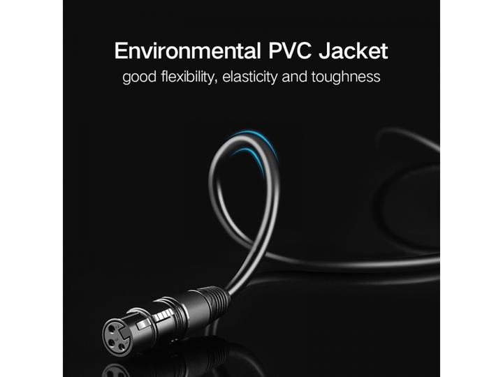 Produktbild Ugreen Mikrofon Verbindungskabel XLR Buchse auf 6.3m Stecker (2 m, XLR)