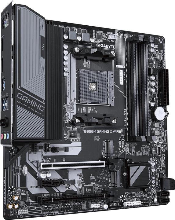 Image du produit Gigabyte B550M GAMING X WIFI6 (AM4, AMD B550, mATX)