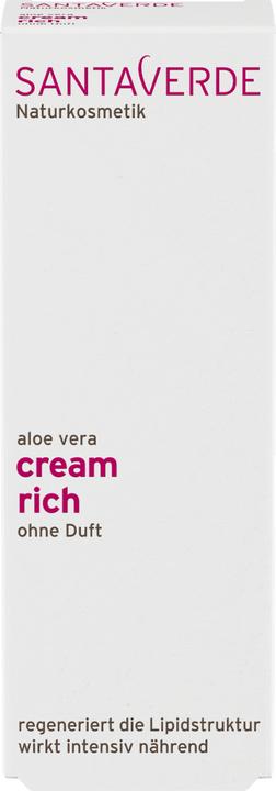 Productafbeelding SantaVerde Aloë Vera Crème Rijk (30 ml, Dagcrème)