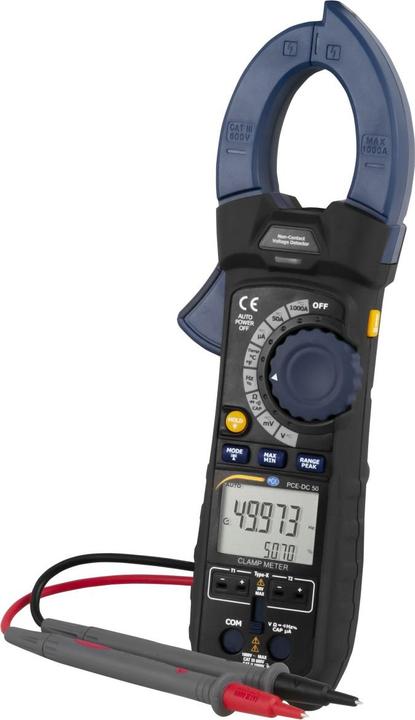 1 x Transportkoffer, 1 x PC-Software, 1 x Bluetoothadapter, 1 x Messleitungsset, 1 x 9 V Blockbatterie, 2 x Thermoelemente Typ-K, 1 x Amperemeter PCE-DC 50