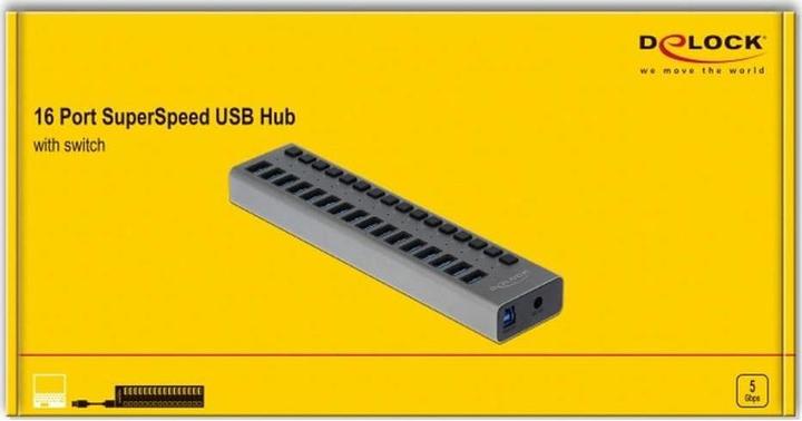 Produktbild Delock SuperSpeed Hub (USB-B, 16 Ports)