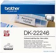 Actual product image Brother Black on White Label Printer Tape & Label (10.30 cm)