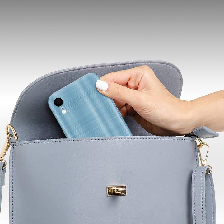 Produktbild Cadorabo Hülle für Apple iPhone XR im TPU Brushed Kameraschutz LM160 Style (Apple iPhone XR)