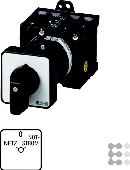 Produktbild Eaton T3-4-8902/Z Umschalter 32A 215225 Zw.bau Kont:8 60° rast. m.0-St. Nr.8902