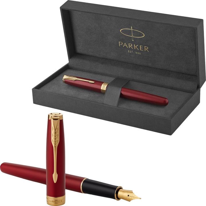 Actual product image Parker Pen Sonnet (Red, Gold, 1 x)