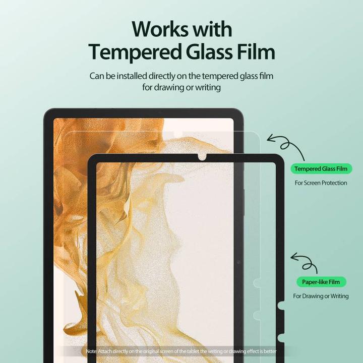 Image du produit Dux Ducis Naad Series Paperlike Film Schutzfolie (1 pièce(s), Galaxy Tab S9 FE, Galaxy Tab S7, Galaxy Tab S9, Galaxy Tab S8)