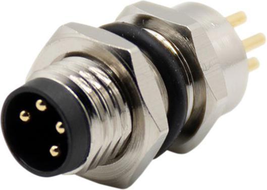 Produktbild RND Electronics M8 Gerade Stecker Runder Sensorsteckverbinder, 4 Pole, A-kodiert, Gelötet