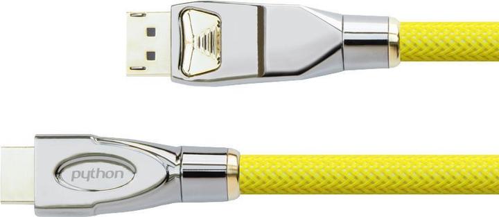 Produktbild Python Anschlusskabel DisplayPort 1.2 an HDMI 2.0, 4K2K / UHD, 24K vergoldete Kontakte, OFC, Nylongeflecht (1 m, DisplayPort)