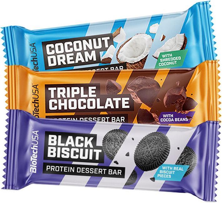 Actual product image Biotech USA Protein Dessert Bar (Triple Chocolate, 20 pcs., 1000 g)