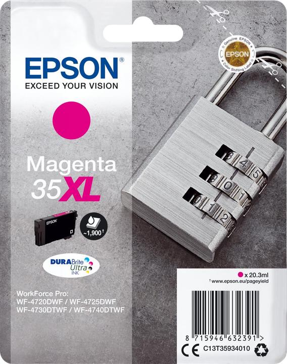 Produktbild Epson Singlepack Magenta 35xl (M)
