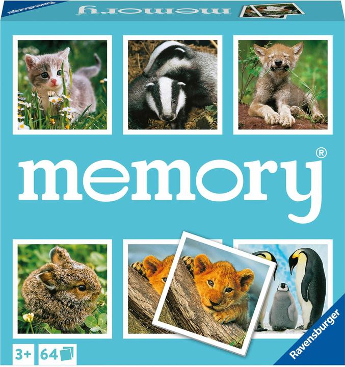 Ravensburger Memory Tierkinder (Dänisch, Niederländisch)