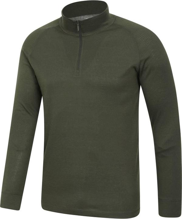 Actual product image Mountain Warehouse Mens Talus Zip Neck Long-Sleeved Thermal Top (XS)