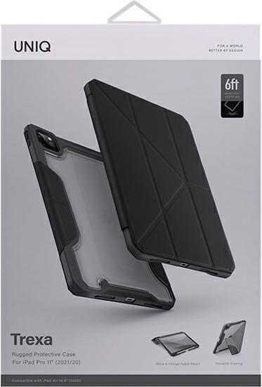 Actual product image PanzerGlass tablet case UNIQ Trex case Apple iPad Pro 11 2020/2021 (2nd and 3rd generation) Antimicrobial black (IPad Pro 11)