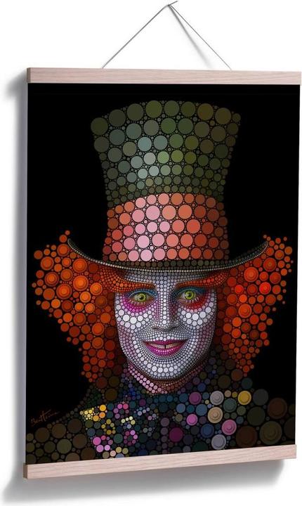 Produktbild Trenddeko Ben Heine - Circlism: Johnny Depp der Hutmacher (24 x 30 cm)