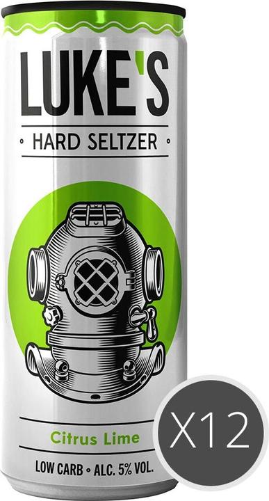 Actual product image Luke's Hard Seltzer CITRUS LIME box (24 x 33 cl)
