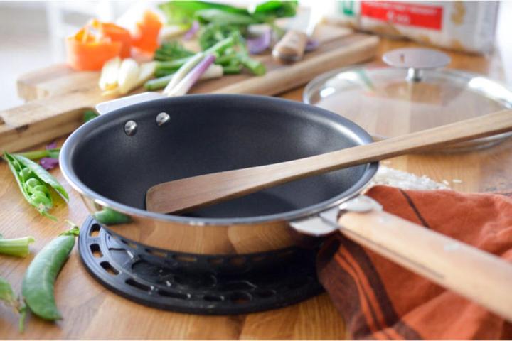 Immagine prodotto Cristel Wok Pan Strate, Ø 28cm, maniglie (28 cm, Wok, Acciaio inossidabile)