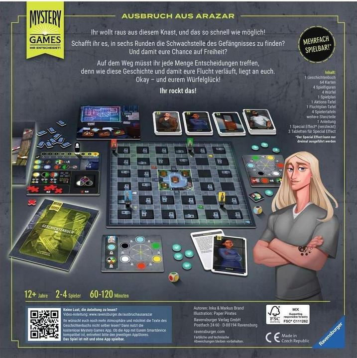 Immagine prodotto Ravensburger Giochi misteriosi L'evasione da Arazar (Tedesco)