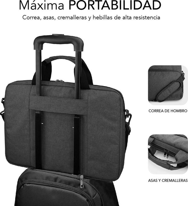 Immagine prodotto Subblim Maletin Air Imbottitura Borsa Per Laptop 13,3-14" Grigio Scuro (14")