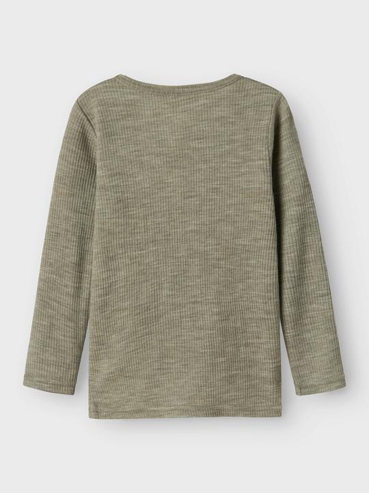 Actual product image Name it Nmnwax Wool Rib Ls Top Noos (92)