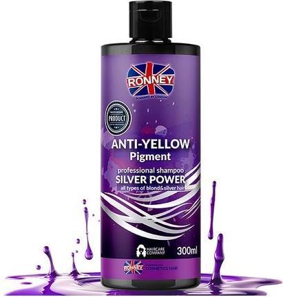 Produktbild Ronney Professional Silver Power Anti-Yellow Pigment Shmapoo Shampoo For Blonde. Bleached And Grey (300 ml, Flüssiges Shampoo)