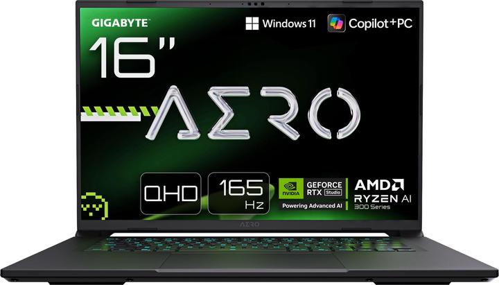 Gigabyte AERO X16 2WH R9HX-370 32 GB RTX 5070 W11P (16", Marvell ARMADA 370, 32 GB, 2000 GB, DE)