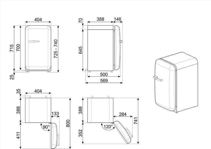 Immagine prodotto Smeg Stile retrò FAB5RRD5 (34 l)