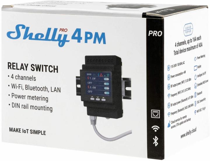Actual product image Shelly Pro 4PM V.2
