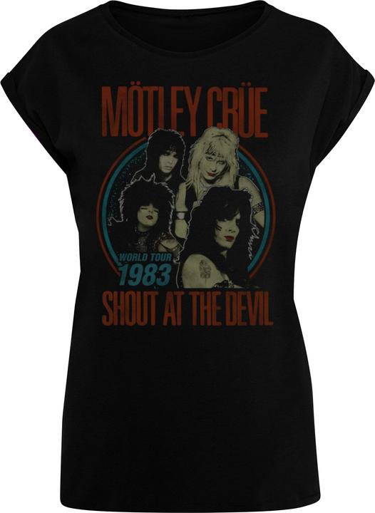 Merchcode Ladies Motley Crue - SATD Tour 1983 Extended Shoulder Tee - 114109