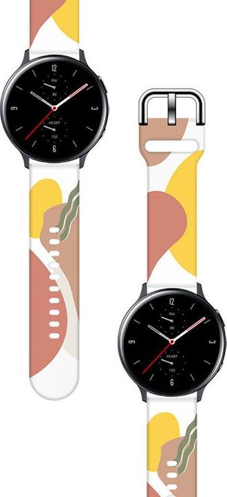 Produktbild Hurtel Strap Moro Ersatzarmband für Samsung Galaxy Watch 42mm Armband Armband Camo Schwarz (7) (42 mm, Silikon)