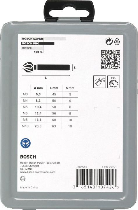Produktbild Bosch Professional Zubehör PRO Soft Metal HSS Kegelsenker-Set, 6-tlg. (6.3 mm, 8.3 mm, 10.4 mm, 12.4 mm, 16.5 mm, 20.5 mm)