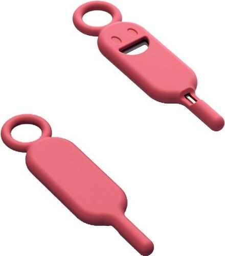 Produktbild OEM Schlüssel / Nadel für SIM-Kartenfach Nadel Schlüsselanhänger magenta