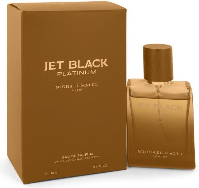 Actual product image Michael Malul Jet Black Platinum by Eau de Parfum Spray 100 ml (Eau de parfum, 100 ml)