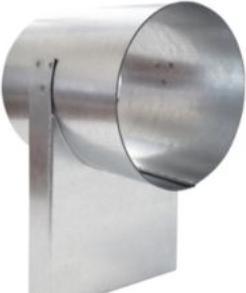 Actual product image Alnor Specialbaering FAA Ø100 - H:75 mm. Monteret med tilslutningsrør