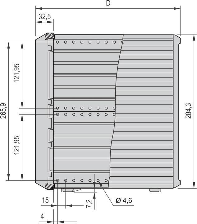 Actual product image Schroff Complete enclosure, EMC shielded - PROPAC PRO GEH.6HE 84TE 446T