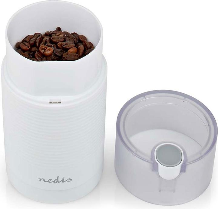 Actual product image Nedis Coffee Grinder 70 g 150 W White (EU plug)