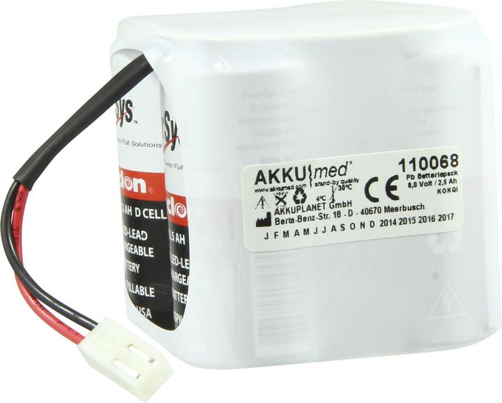 Image du produit AccuCell Blei Gel Akku passend für Physio Control Defibrillator Lifestat 200/1600 CE Konform
