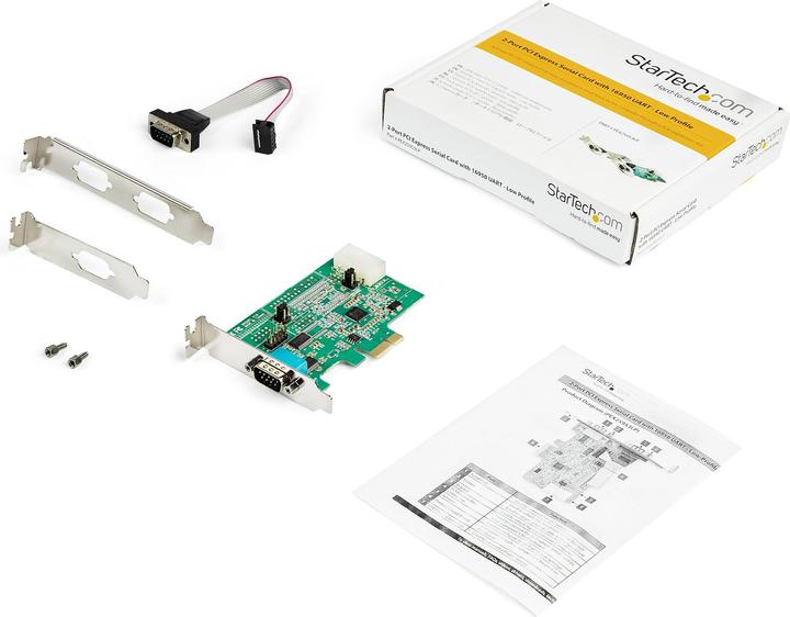 Actual product image StarTech .com 1 Port Serial Interface Card PCIe with 16950 UART