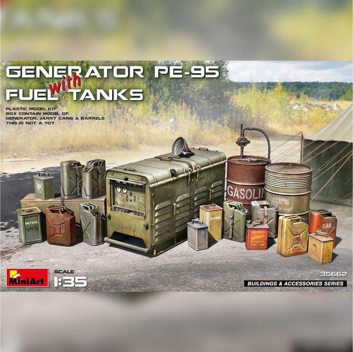 Actual product image 1: 35 Power generator PE-95 w. canisters canisters