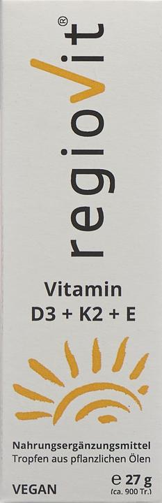 Actual product image Regiovit Activate Vitamin D3 + K2 + E Tropfen (1 Piece, Droplet, 85 g)