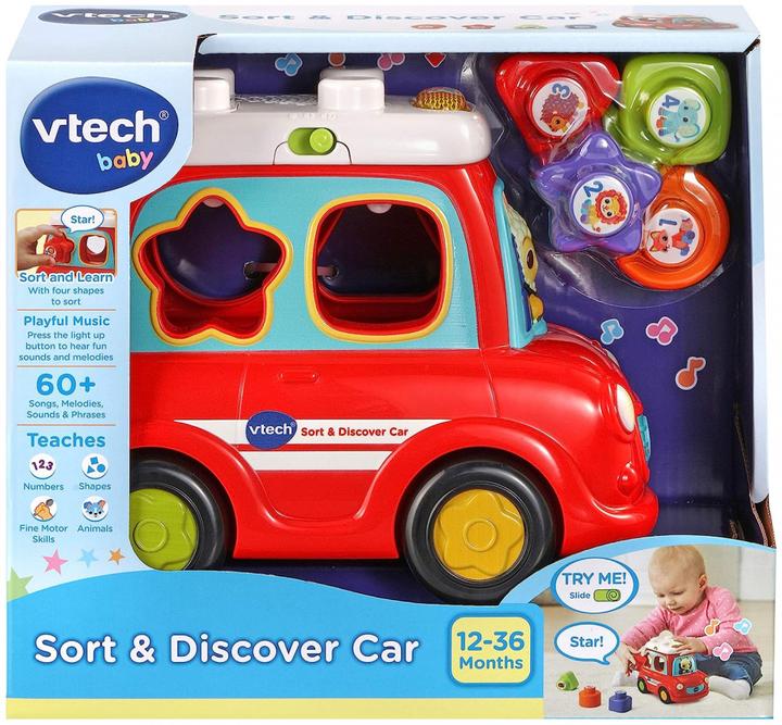 Image du produit VTech 537403 Voiture d'activités pour bébé avec chansons (version anglaise) 6+ mois