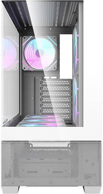 Actual product image Darkflash Tech Computer case DS900 AIR (white) + 7 ARGB fans (ATX)