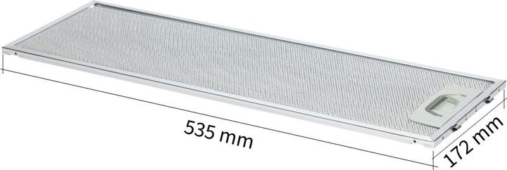 Image du produit V-Zug Fettfilter H41527 DF-S6 eingriffig 535x172x9 - Dampfabzug