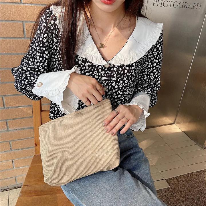 Actual product image Only-Bags.Store Cord Travel Cosmetic Bag Portable Make-up Storage Bag Purses Large Capacity