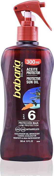 Actual product image Babaria Sun Protective (Suntan oil, Up to SPF 10, 300 ml)