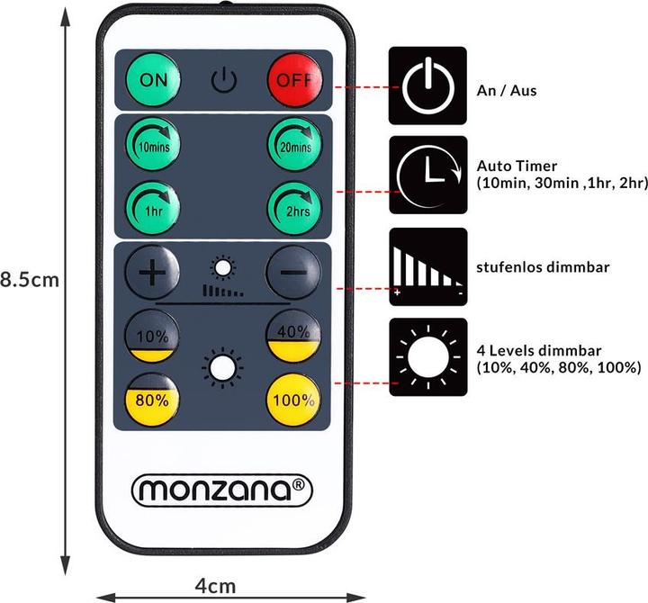Produktbild Monzana LED Steckerlampe (210 lm)