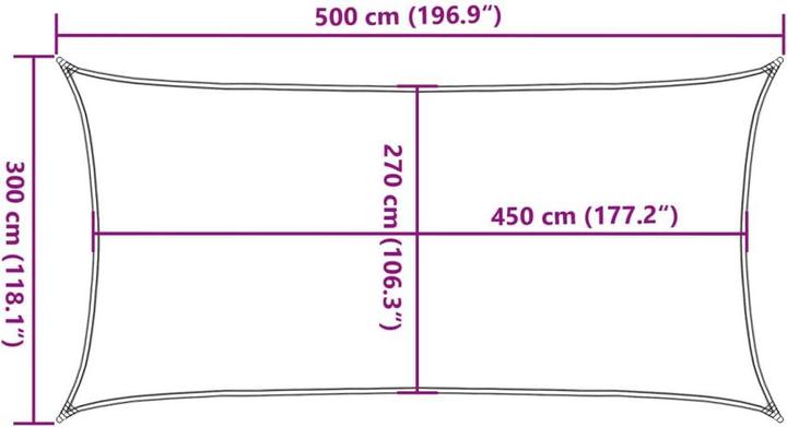 Image du produit VidaXL Voile d'ombrage (3 x 5 m)